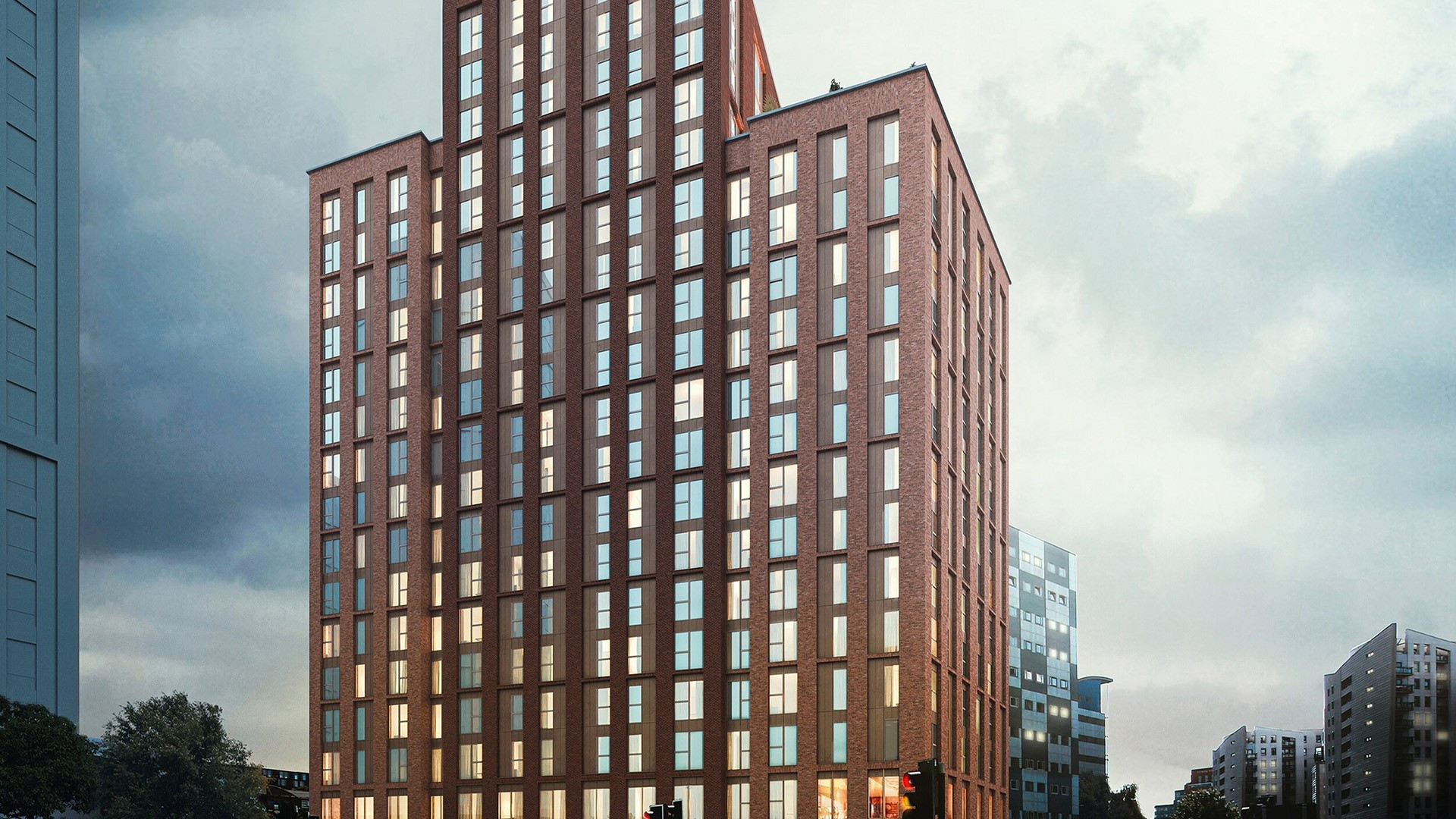 Saxton Lane residential tower in Leeds